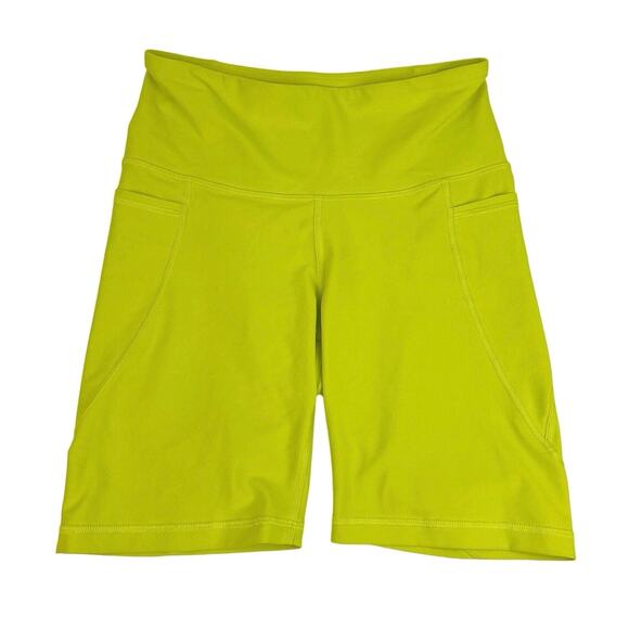 Old Navy Active Power Soft Green Mid Rise Activewear Fitness Biker Shorts Size M - Picture 1 of 3